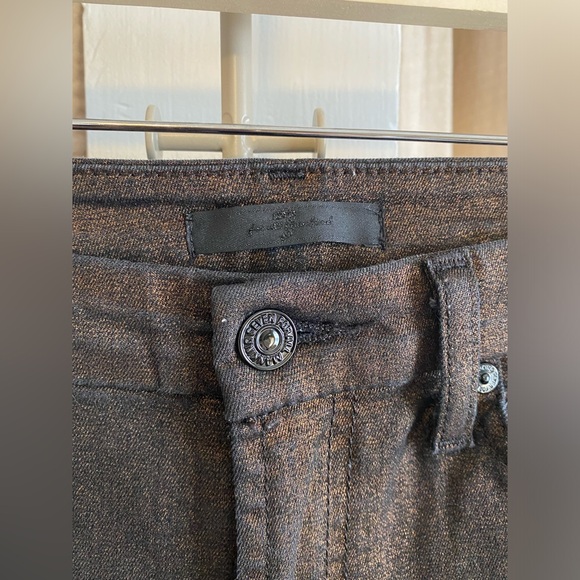 7 For All Mankind- Metallic Skinny Jeans- 26 - Picture 3 of 7